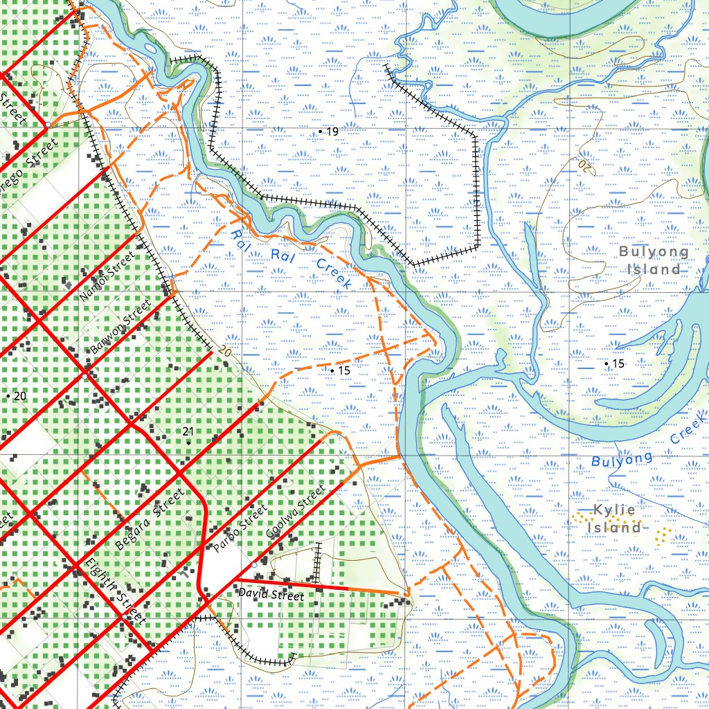 7029-N RENMARK & PARINGA Map by nswtopo | Avenza Maps