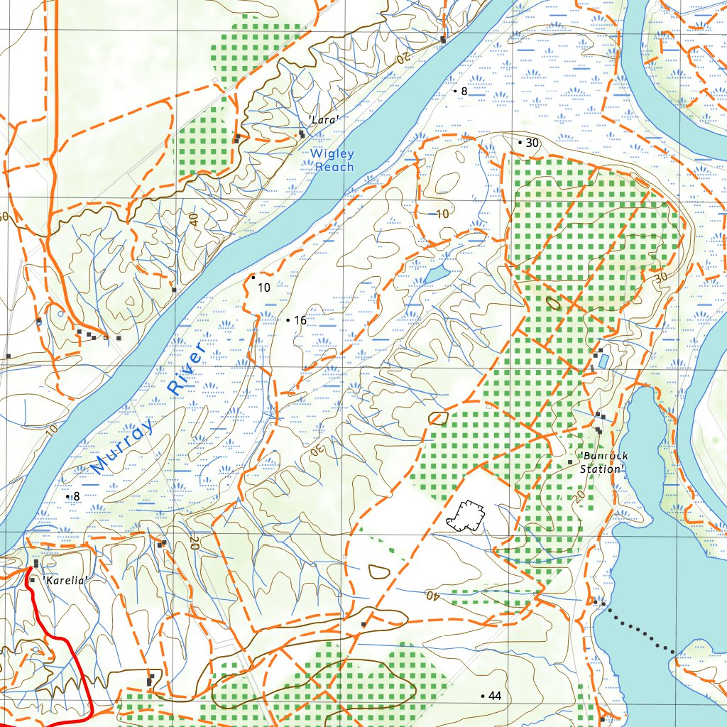 6929-N OVERLAND CORNER & POOGINOOK Map by nswtopo | Avenza Maps