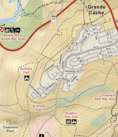 Grande Cache Area Topo – Willmore Provincial Park