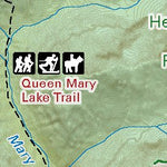 Queen Mary Lake - Topo Map – Height of the Rockies Provincial Park