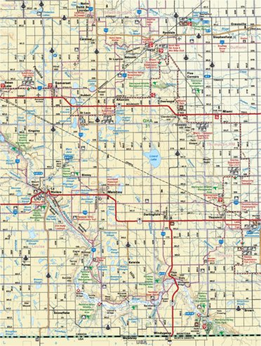 Map05 Manitou - Manitoba Backroad Mapbooks