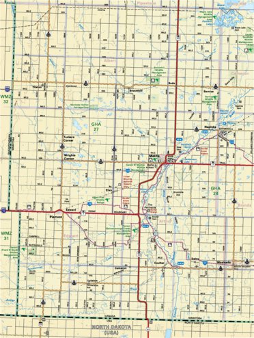 Map01 Melita - Manitoba Backroad Mapbooks