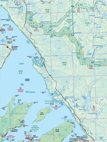 Map48 Gull Harbour - Manitoba Backroad Mapbooks