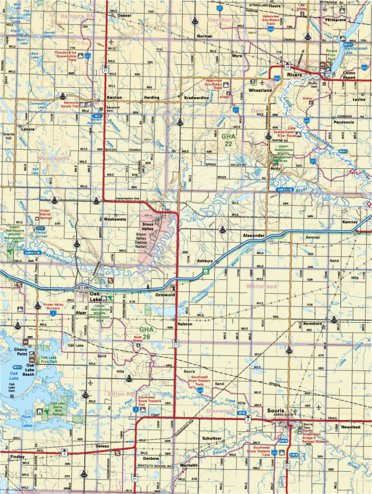Map12 Souris - Manitoba Backroad Mapbooks