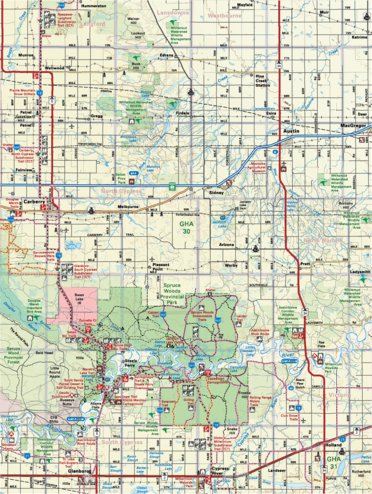 Map14 Spruce Woods Provincial Park - Manitoba Backroad Mapbooks