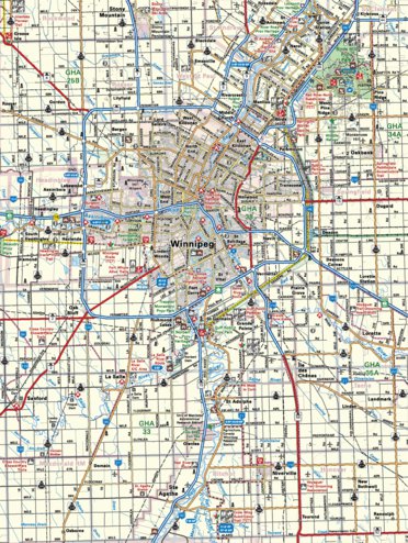 Map17 Winnipeg - Manitoba Backroad Mapbooks