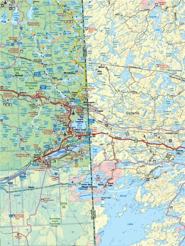 Map20 West Hawk Lake - Manitoba Backroad Mapbooks