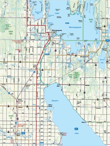 Map43 Winnipegosis - Manitoba Backroad Mapbooks