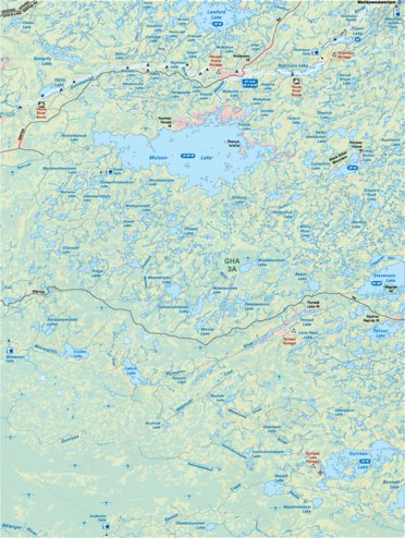 Map69 Molson Lake - Manitoba Backroad Mapbooks