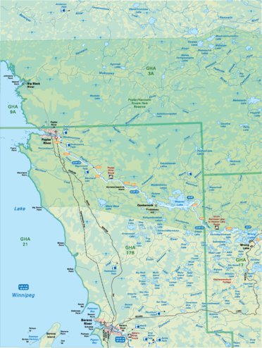 Map64 Poplar River - Manitoba Backroad Mapbooks