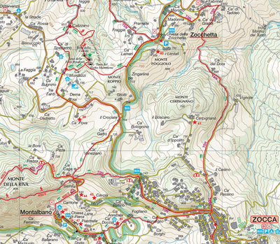 Carta Escursionistica del Parco dei Sassi di Roccamalatina