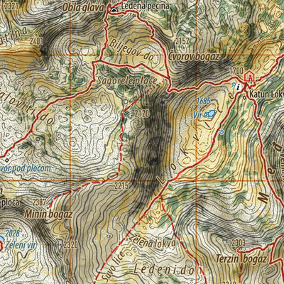 Durmitor mountaineering map / planinarska mapa