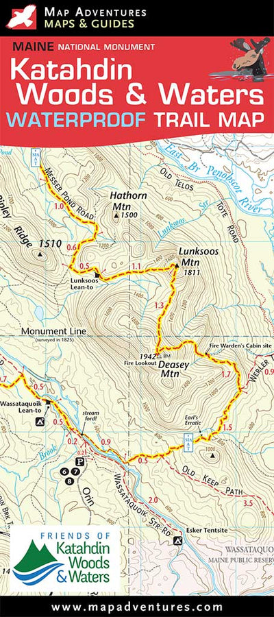 Katahdin Woods & Waters Trail Map Bundle