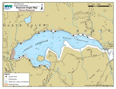 Titicus Angler Reservoir Map