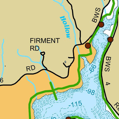 Pepacton Reservoir Fishing Map