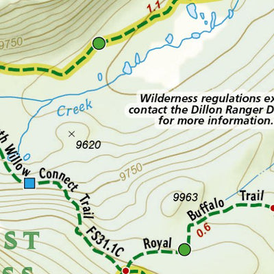 607 Dillon Local Trails (South Willow Creek & Buffalo Mountain Inset)