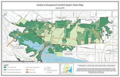 Cootes to Escarpment EcoPark System Vision Map