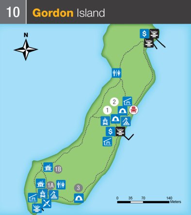 Gordon Map Icon Thousand Islands National Park - Gordon Island Map by Parks Canada ...