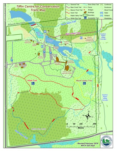 Tiffin Centre for Conservation Trails Map by Avenza Systems Inc