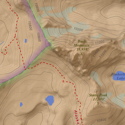 Grand Teton, Wyoming 7.5 Minute Topographic Map - Color Hillshade