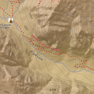 Grand Teton, Wyoming 7.5 Minute Topographic Map - Color Hillshade