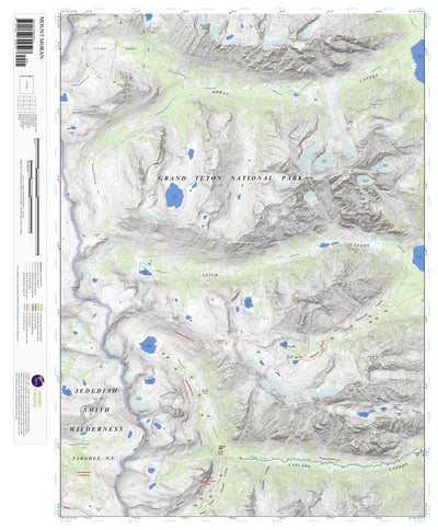 Mount Moran, Wyoming 7.5 Minute Topographic Map