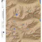 Mount Moran, Wyoming 7.5 Minute Topographic Map - Color Hillshade