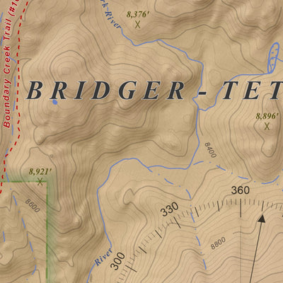 Big Sandy Opening, Wyoming 7.5 Minute Topographic Map - Color Hillshade