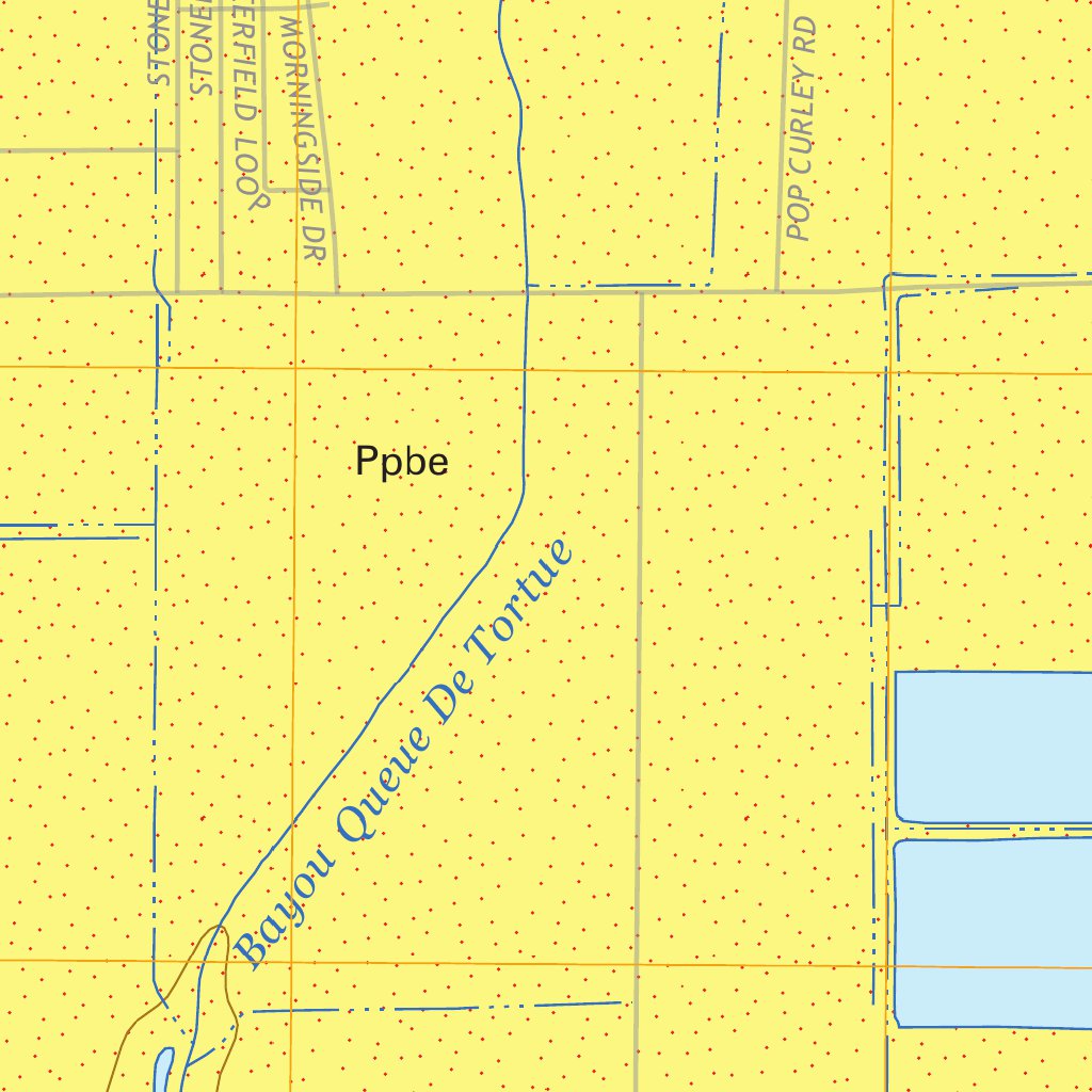 Duson 24k surface geology map by Louisiana Geological Survey (LSU