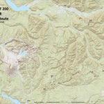 Bigfoot 200 Course Map USGS Topo 36x48