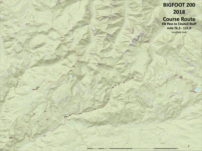 Bigfoot 200 Runner Course Map Bundle