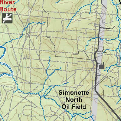 NOAB04 Simonette River - Northern Alberta Topo