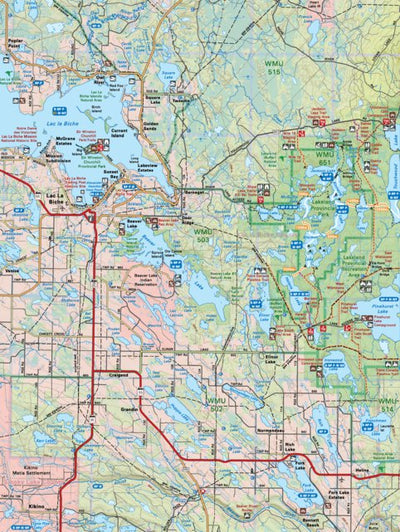 NOAB12 Lac La Biche - Northern Alberta Topo