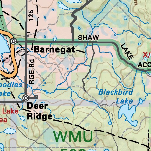 NOAB12 Lac La Biche Northern Alberta Topo map by Backroad Mapbooks