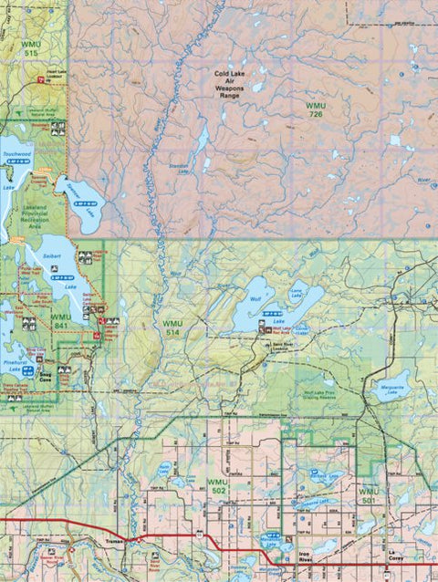 NOAB13 Wolf Lake - Northern Alberta Topo