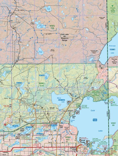 NOAB14 Marie Lake - Northern Alberta Topo