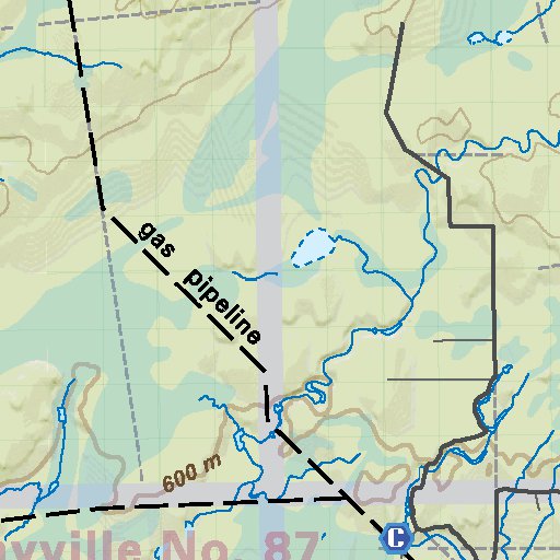 NOAB14 Marie Lake Northern Alberta Topo map by Backroad Mapbooks