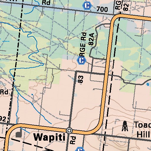 NOAB16 Beaverlodge Northern Alberta Topo map by Backroad Mapbooks