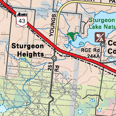 NOAB18 Sturgeon Lake - Northern Alberta Topo