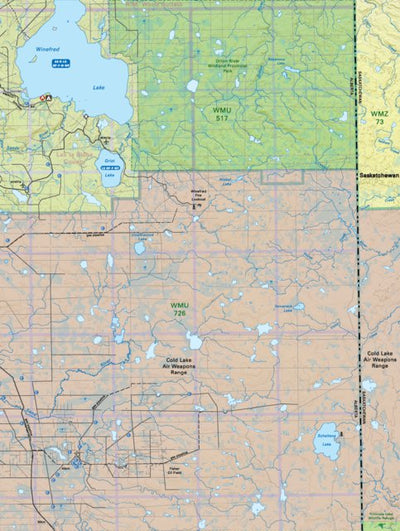 NOAB28 Winefred Lake - Northern Alberta Topo