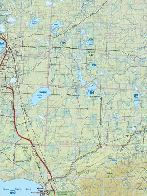 NOAB36 Marten Beach - Northern Alberta Topo