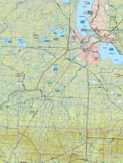 NOAB37 Wabasca Lakes - Northern Alberta Topo