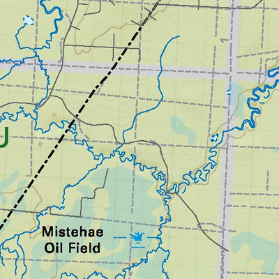 NOAB37 Wabasca Lakes - Northern Alberta Topo