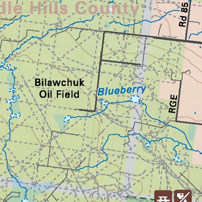 NOAB44 Silver Valley - Northern Alberta Topo