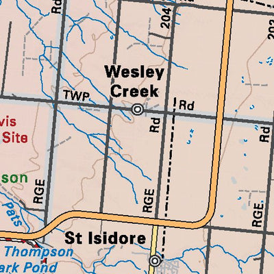 NOAB47 Peace River - Northern Alberta Topo