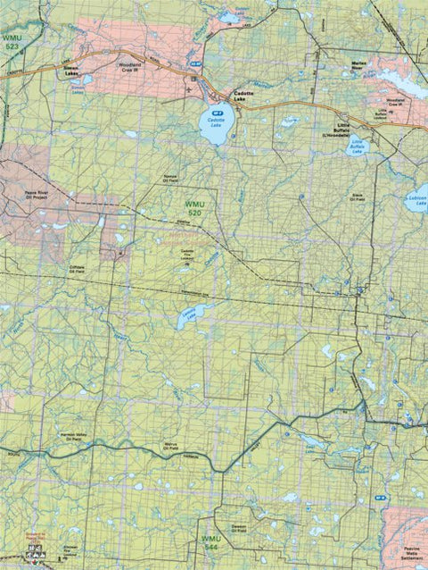 NOAB48 Cadotte Lake - Northern Alberta Topo