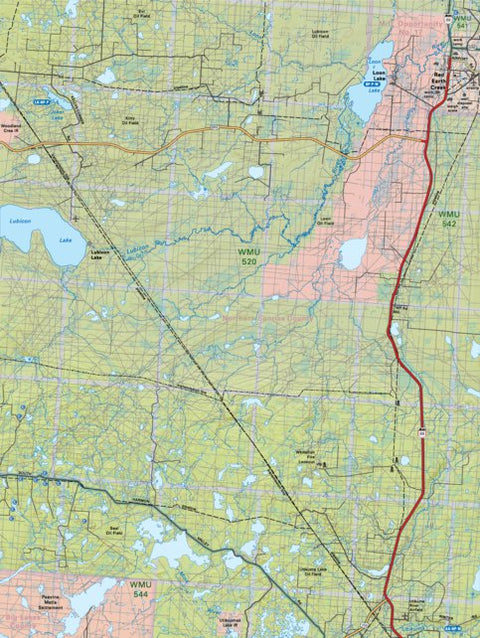 NOAB49 Red Earth Creek - Northern Alberta Topo