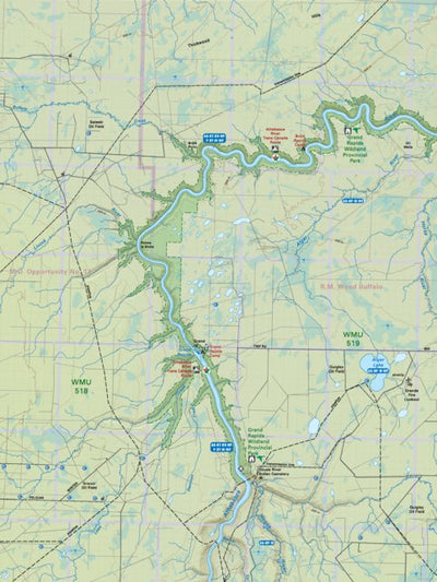 NOAB53 Grand Rapids - Northern Alberta Topo