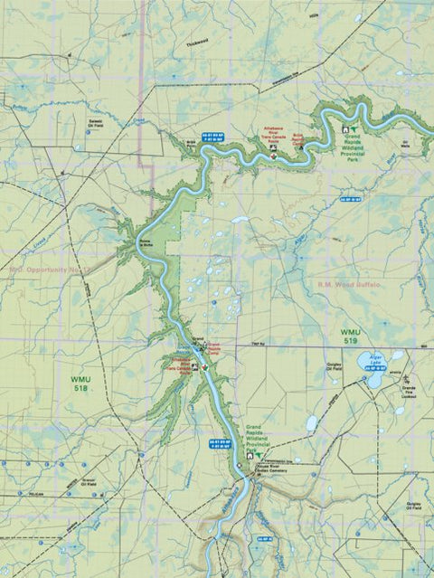NOAB53 Grand Rapids - Northern Alberta Topo