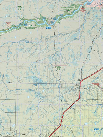 NOAB54 Horse River - Northern Alberta Topo